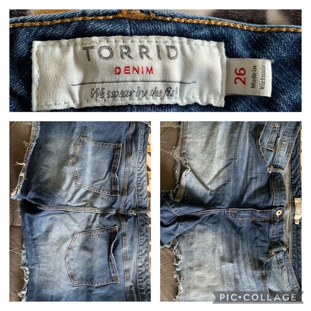 Torrid denim shorts size 26